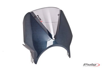 KAWASAKI W 230 [2025] - Vision Windshield | Carbon look / tinted | PUIG 003CH