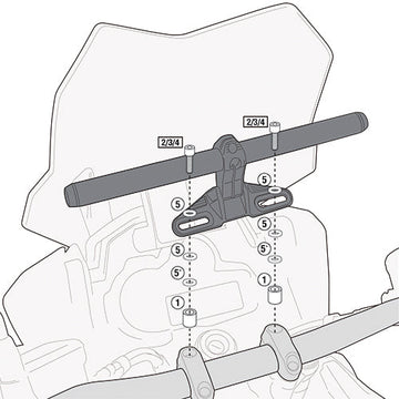 Honda Hornet 600 [2011–2013] – Montagekit für Smart Bar oder Smart Mount