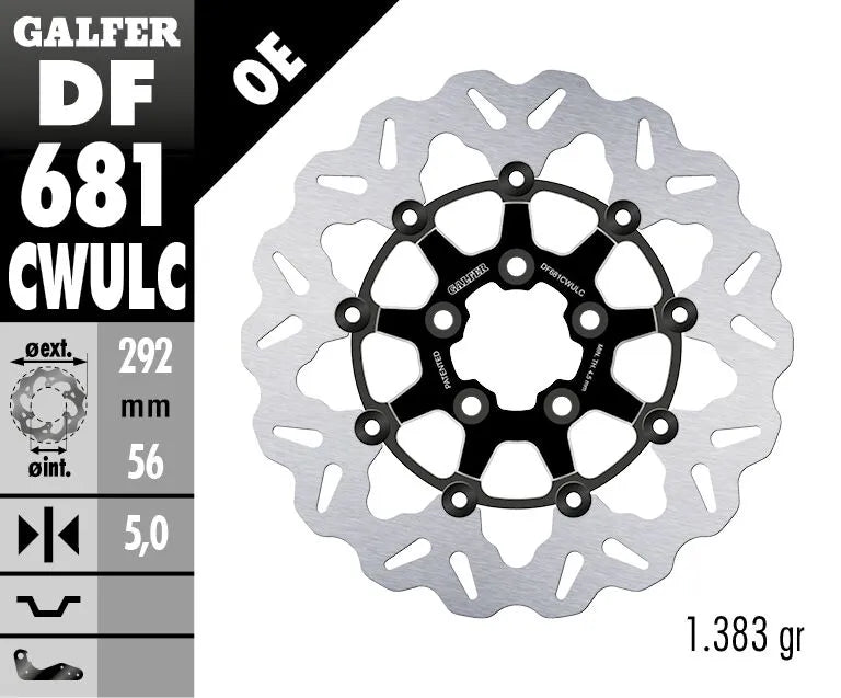 Harley-Davidson FXDBP 1690 Dyna Street Bob Factory Custom [2016] - Brake discs - Surface: Black, Silver - Image 2