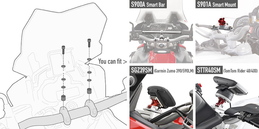 Yamaha MT 07 Tracer [GIVI] - Montagekit für Smart Bar oder Smart Mount