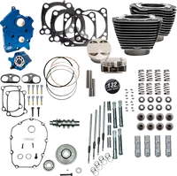 Harley-Davidson FLHFB 1868 Electra Glide Highway King 114 [2023] - 132" Power Package Motorleistungs-Kit – Oberfläche: Schwarz, Hervorgehobene Lamellen – Bild 7