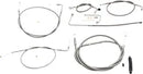 Harley Davidson FLS [LA CHOPPERS] – Standard Edelstahl-ummanteltes Lenkerzug-/Bremsleitungskit