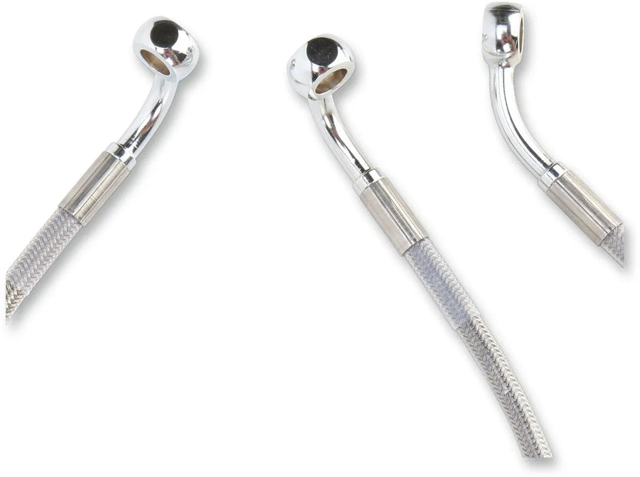 harley davidson flhtcui [DRAG SPECIALTIES] - Stainless steel extended brake line kit
