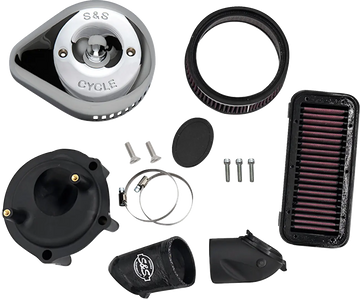 Indian CHALLENGER 108 Dark Horse [2025-2026] - Stealth Luftfilter-Kit mit Abdeckung – Oberfläche: Silber – Bild 1
