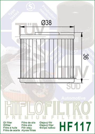 Honda CRF 1100 Africa Twin SD08 [HiFlofiltro] - oil filter - 0