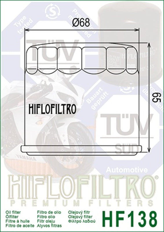 Suzuki Hayabusa GSX1300R [HiFlofiltro] - Racing oil filter
