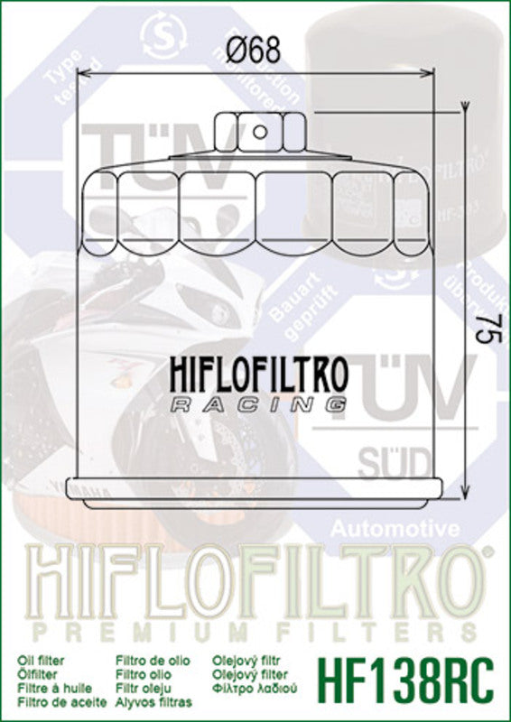 Aprilia RSV4 1100 Factory RSV41100 [HiFlofiltro] - Racing oil filter