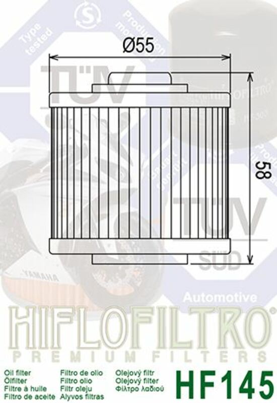 Yamaha XT 600 43F [HiFlofiltro] - oil filter
