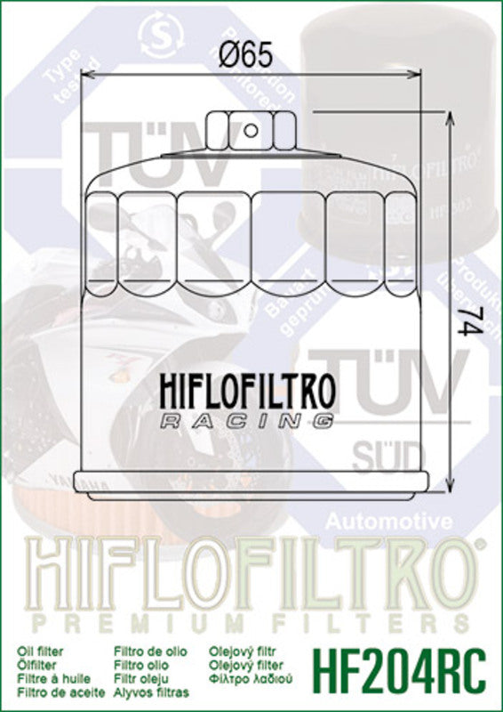 Triumph Tiger 900 Rally TIG900 [HiFlofiltro] - Racing oil filter