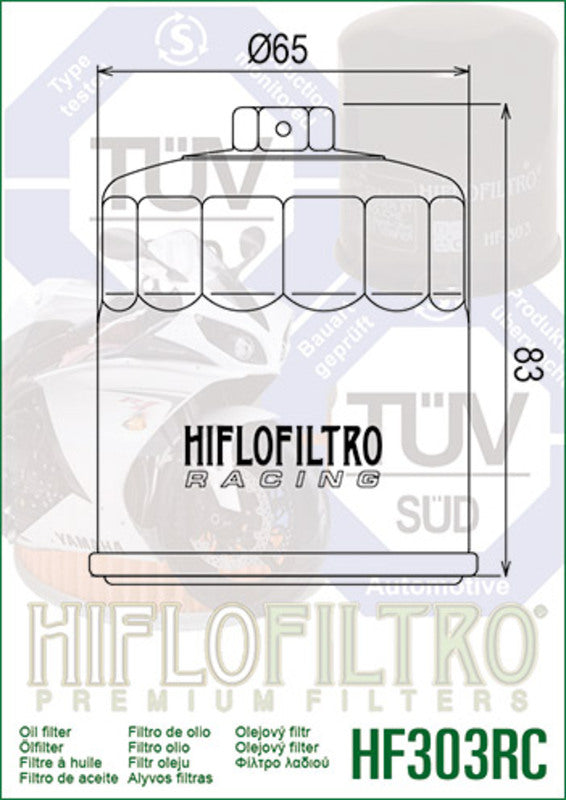 Honda Africa Twin XRV 650 [HiFlofiltro] - Racing oil filter