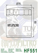 Moto Guzzi V11 Le Mans [HiFlofiltro] - oil filter-2