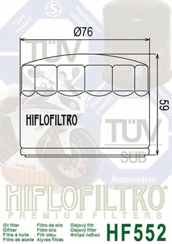 Moto Guzzi Le Mans 1 [HiFlofiltro] - oil filter