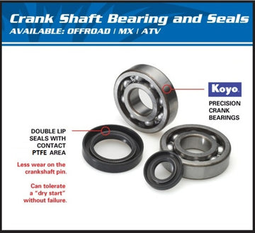 Yamaha It400 [ALL BALLS] - crankshaft bearing and oil seal set