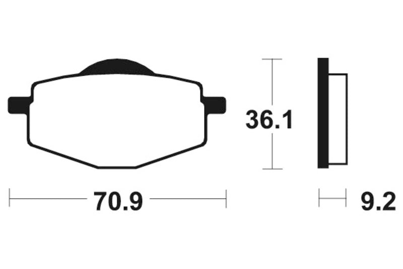 Yamaha XT 350 [Tecnium] - Organic brake pads
