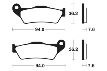 KTM 620 Adventure LC4 [Tecnium] - brake pads - 0