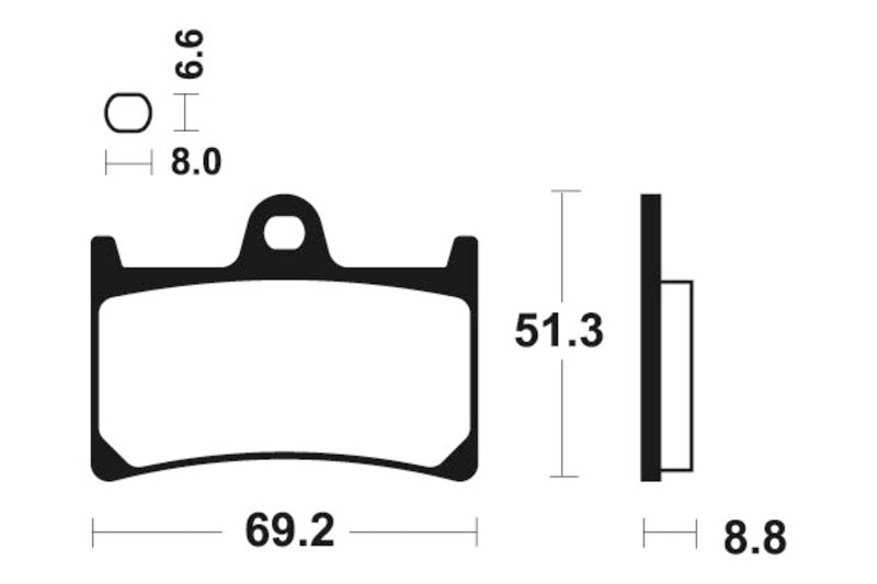 Yamaha Fzs 600 [TECNIUM] - Professional Racing Sintered Metal Brake Pads - MSR134