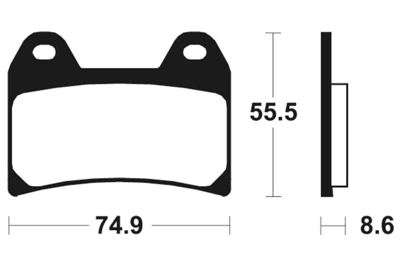 Aprilia Smv 1200 Dorsoduro [TECNIUM] - Professional Racing Sintered Metal Brake Pads - MSR206