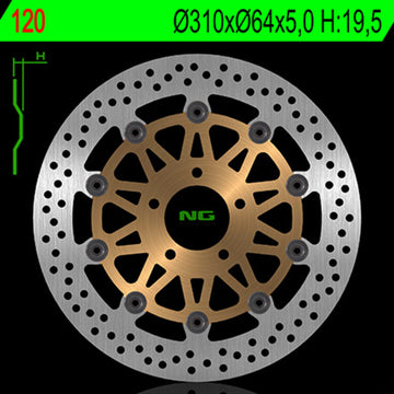Suzuki Gsf 1200 S Bandit [NG BRAKE DISC] - round floating brake disc