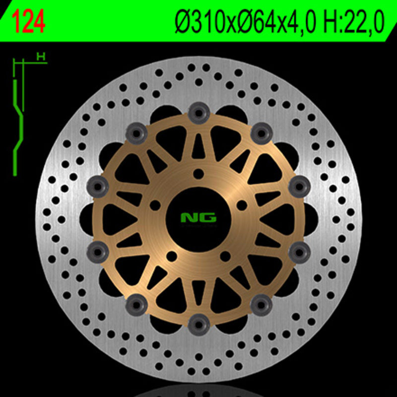 Suzuki Gsx-R 750 [NG BRAKE DISC] - round floating brake disc