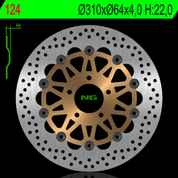 Suzuki Gsx-R [NG BRAKE DISC] - round floating brake disc