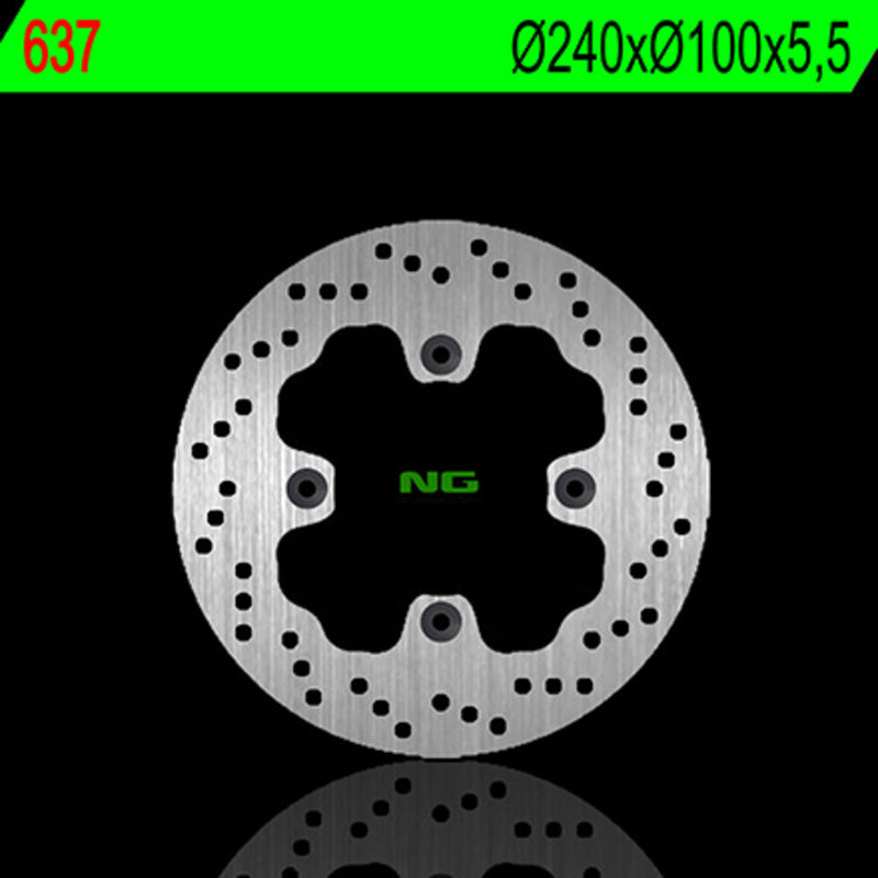 Kawasaki Zr 750 [NG BRAKE DISC] - round rigid brake disc
