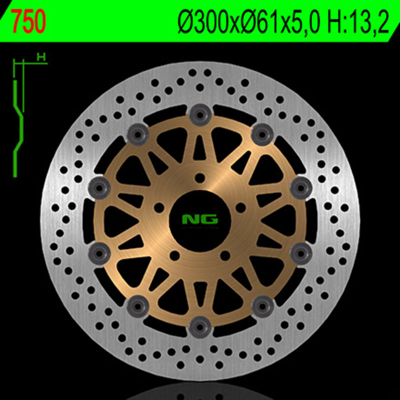 Kawasaki Zephyr 750 [NG BRAKE DISC] - round floating brake disc