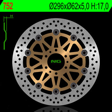 Honda Vfr 800 [NG BRAKE DISC] - round floating brake disc