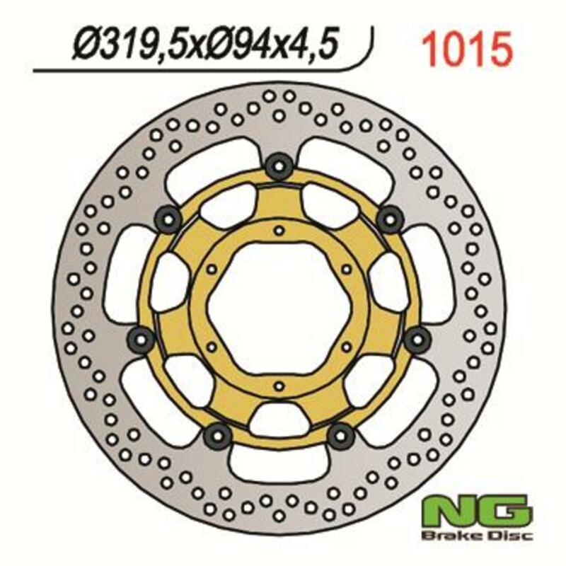 Honda Vtr 1000 Sp 1 [NG BRAKE DISC] - round floating brake disc