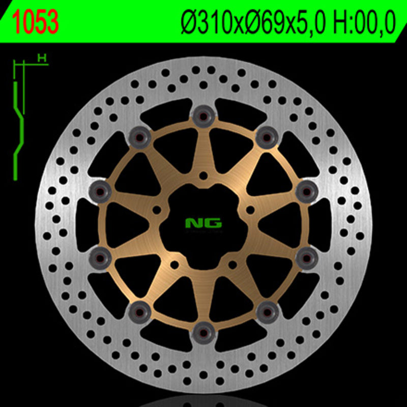 Suzuki V-Strom 650 [NG BRAKE DISC] - round floating brake disc