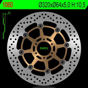 Moto Guzzi Stelvio 1200 8V [NG BRAKE DISC] - round floating brake disc