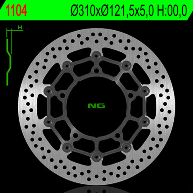 Suzuki Gsf 650 Bandit Abs [NG BRAKE DISC] - round floating brake disc