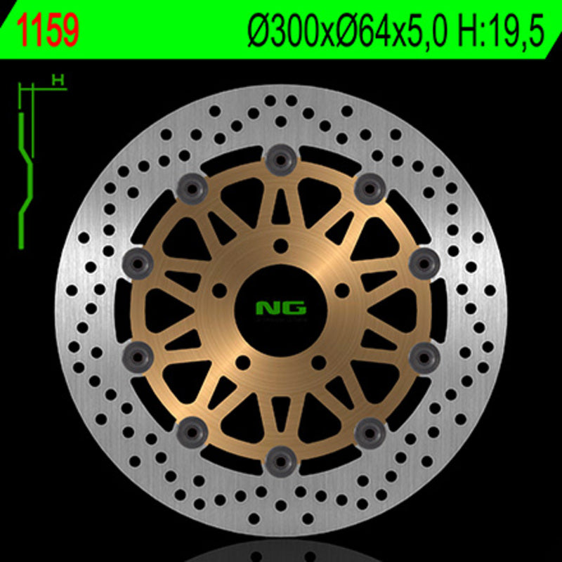 Suzuki Inazuma [NG BRAKE DISC] - round floating brake disc