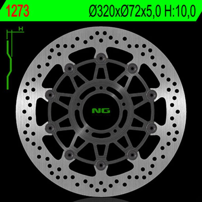 Ducati Multistrada 1200 [NG BRAKE DISC] - round floating brake disc