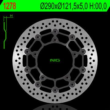 Suzuki Gladius 650 [NG BRAKE DISC] - round floating brake disc