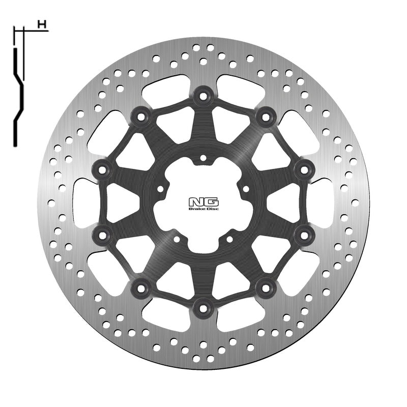 Ducati Scrambler 800 [NG BRAKE DISC] - round floating brake disc