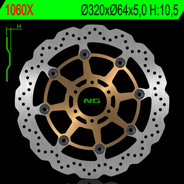 Ducati Monster 916 [NG BRAKE DISC] - Wave floating brake disc