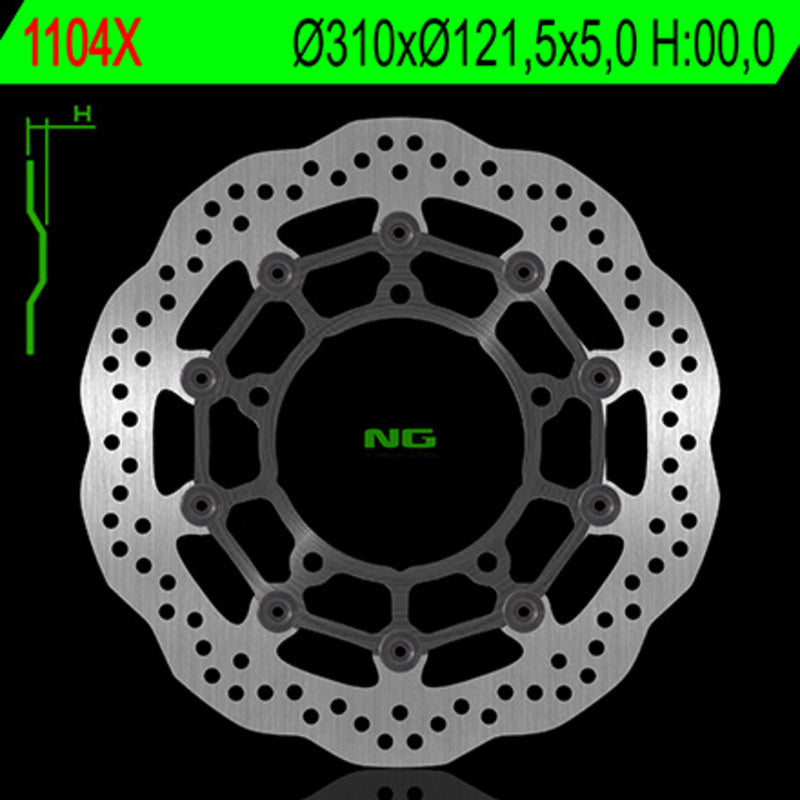 Suzuki Dl 800 [NG BRAKE DISC] - Wave floating brake disc