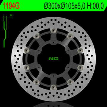 Bmw F 800 Gs Adventure [NG BRAKE DISC] - round floating brake disc