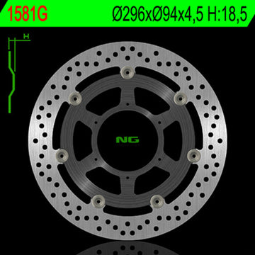 Honda Cbf 1000 [NG BRAKE DISC] - round floating brake disc