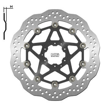 Honda Crf 1000 Africa Twin [NG BRAKE DISC] - Wave floating brake disc