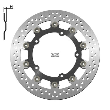 Yamaha Niken 900 Niken Gt 900 [NG BRAKE DISC] - round floating brake disc