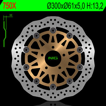 Kawasaki Z 1000 [NG BRAKE DISC] - Wave floating brake disc