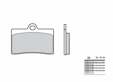 Moto Guzzi V11 Sport [Brembo] - Competition Carbon Keramik Brake pads