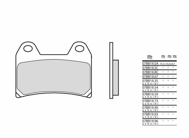 Moto Guzzi V7 Special [Brembo] - brake pads