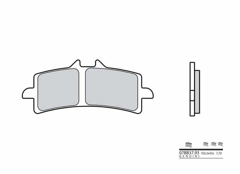 Ktm 1290 Superduke Gt [BREMBO] - Genuine sintered metal brake pads - 07BB3793