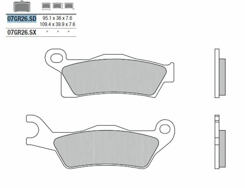 BMW R 80 RT [Brembo] - brake pads for off -road motorcycles