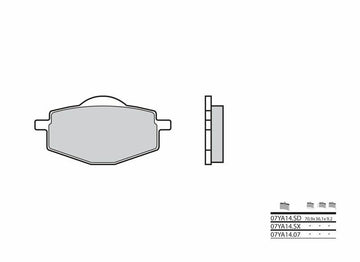 Yamaha TT 600 59X [Brembo] - brake pads
