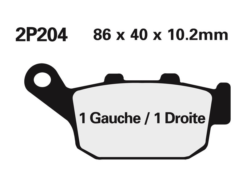 Triumph Tiger 800 XR TIG800 [Nissin] - semi -metallic brake pads