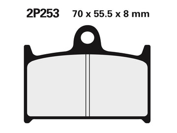 Triumph Daytona 955i [NISSIN] - Street / Offroad Sintered Metal Brake Pads - 2P-253ST