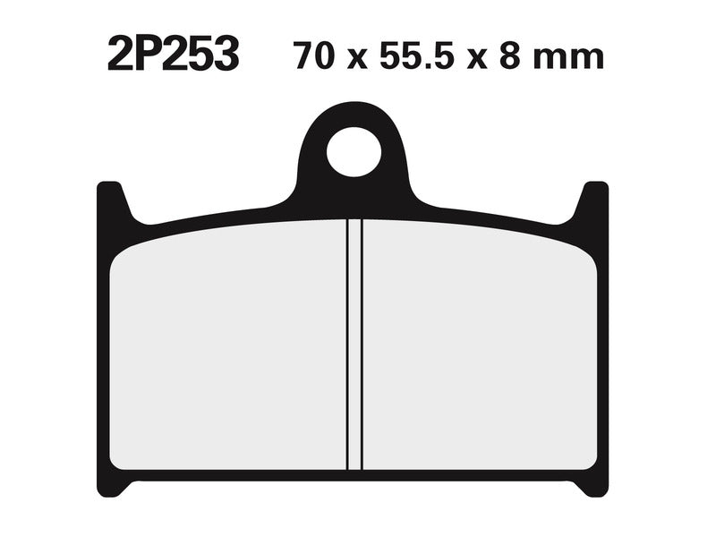 Triumph Sprint 1050 [NISSIN] - Street/Off-Road Sintered Metal Brake Pads - 2P-253ST